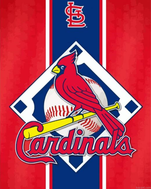 St Louis Cardinals Logo Art Painting By Numberss.png