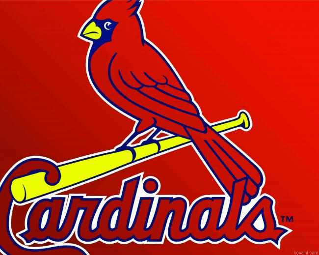 St Louis Cardinals Logo Paint By Numbers
