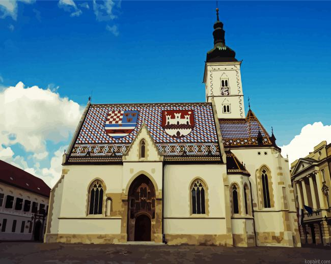 St Mark S Church Lovrijenac Painting By Numberss.png