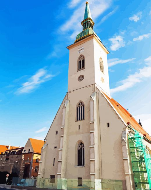 St Martin S Cathedral Slovakia Painting By Numberss.png