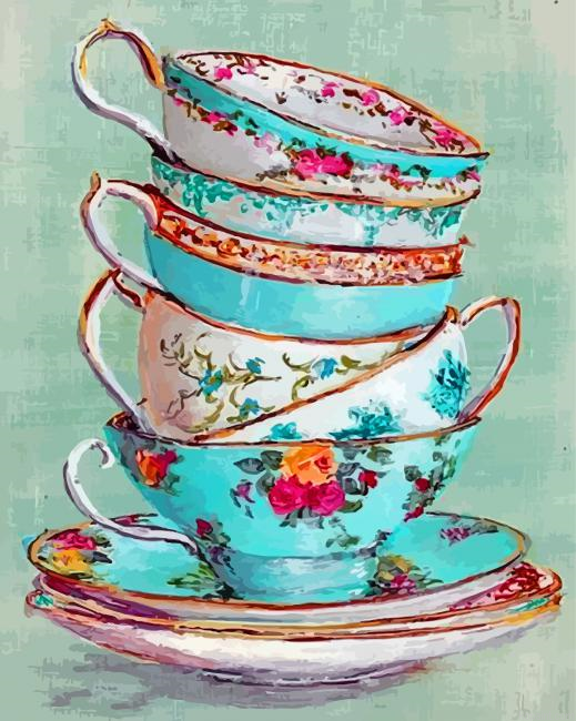 Stacked Up Tea Cups Painting By Numberss.png