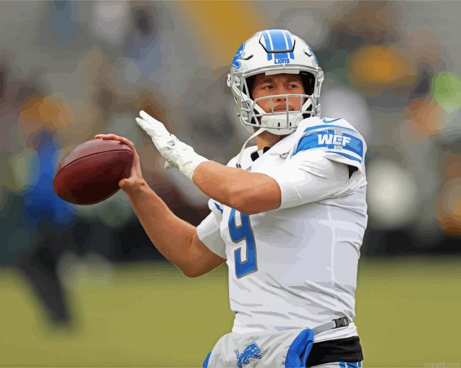 Stafford Matthew Football Quarterback Painting By Numberss.png