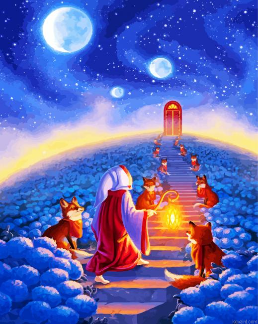 Stairs To The Moon Painting By Numberss.png