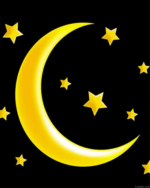 Star And Moon Painting By Numberss.png