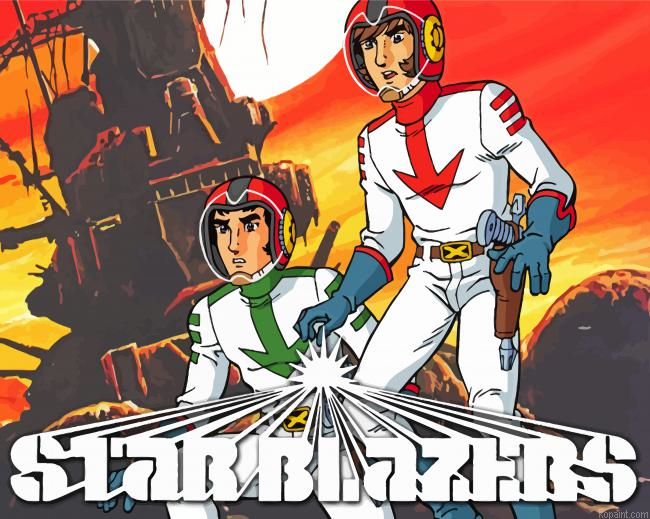 Star Blazers Poster Painting By Numberss.png