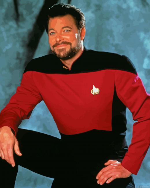 Star Trek Commander Riker Paint By Numbers