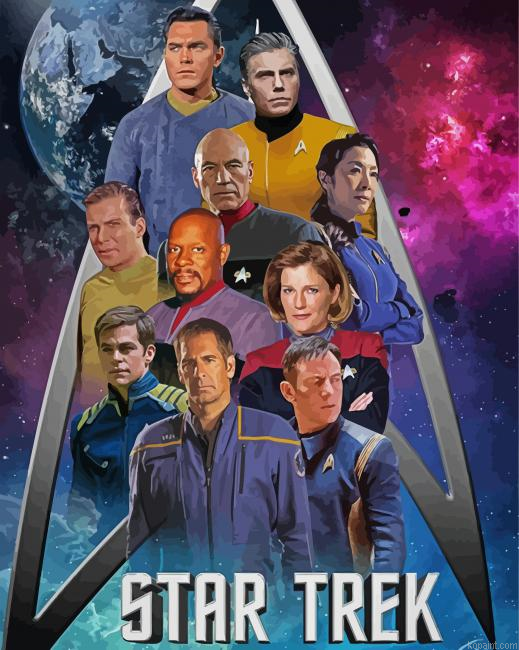 Star Trek Sc Fiction Serie Paint By Numbers
