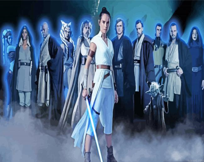 Star Wars Jedis Paint By Numbers