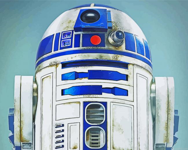 Star Wars R2d2 Paint By Numbers