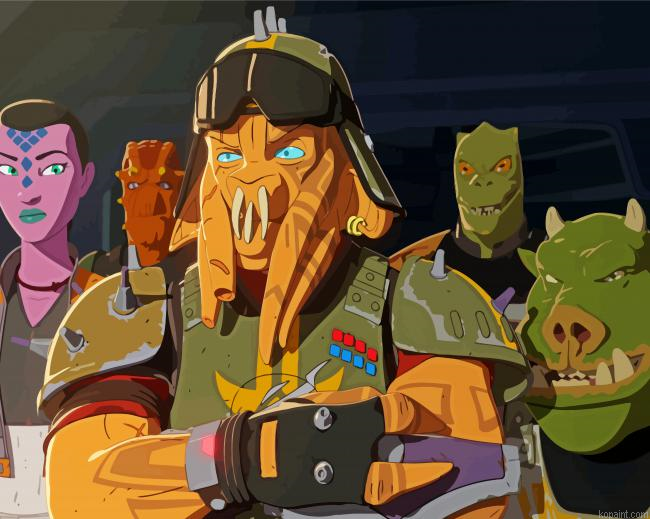 Star Wars Resistance Paint By Numbers