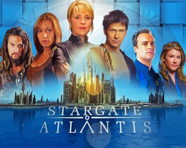 Stargate Atlantis Science Fiction Serie Paint By Numbers