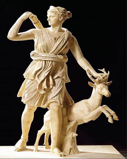 Statue Of Artemis Paint By Numbers