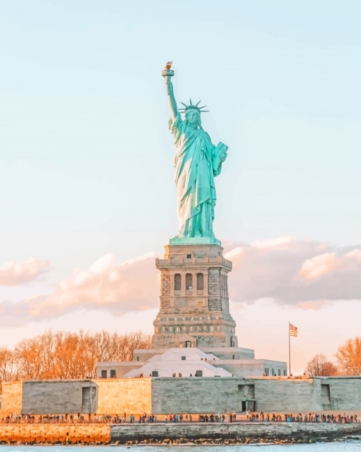Statue Of Liberty National Monument New York New Painting By Numberss.png