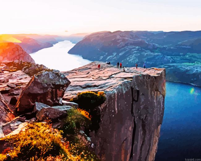 Stavanger Landscape At Sunset Painting By Numberss.png