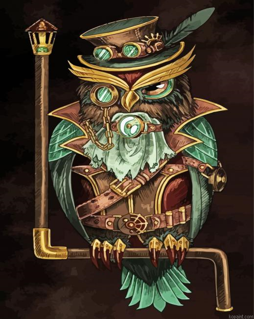 Steampunk Owl Paint By Numbers.png