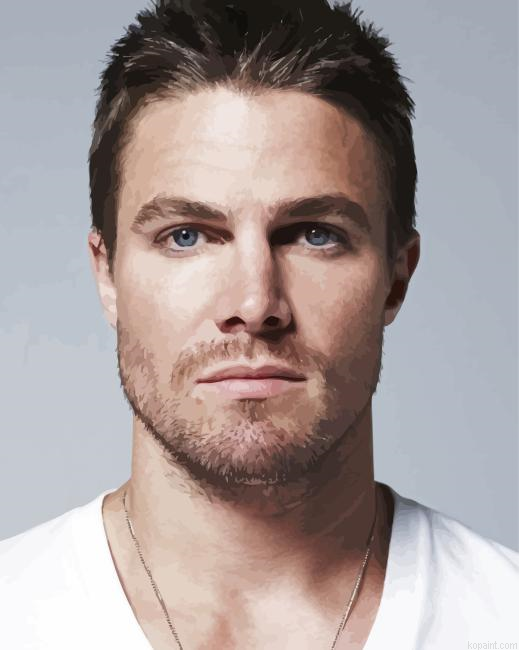Stephen Amell Canadian Actor Painting By Numberss.png