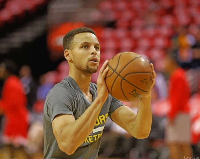 Stephen Curry Nba Golden State Warriors Painting By Numberss.png