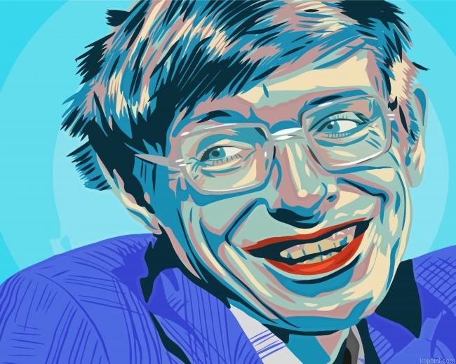 Stephen Hawking Art Illustration Painting By Numberss.png