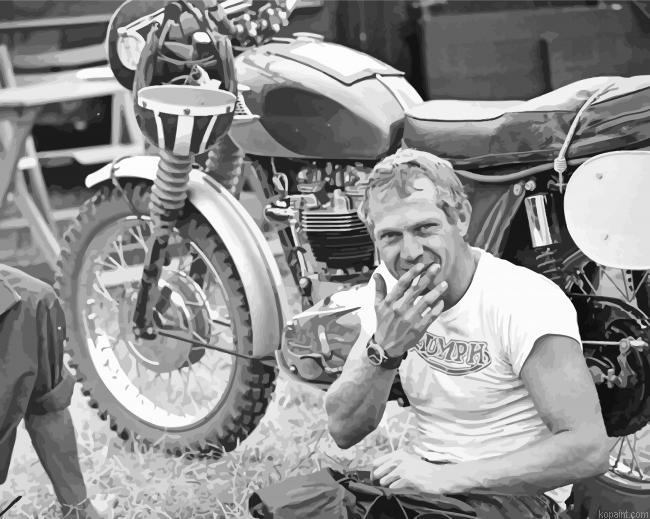 Steve Mcqueen Smoking Painting By Numberss.png