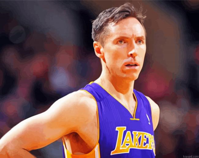 Steve Nash Basketballer Paint By Numbers