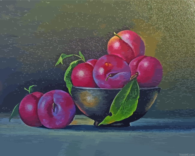 Still Life Plums Paint By Numbers