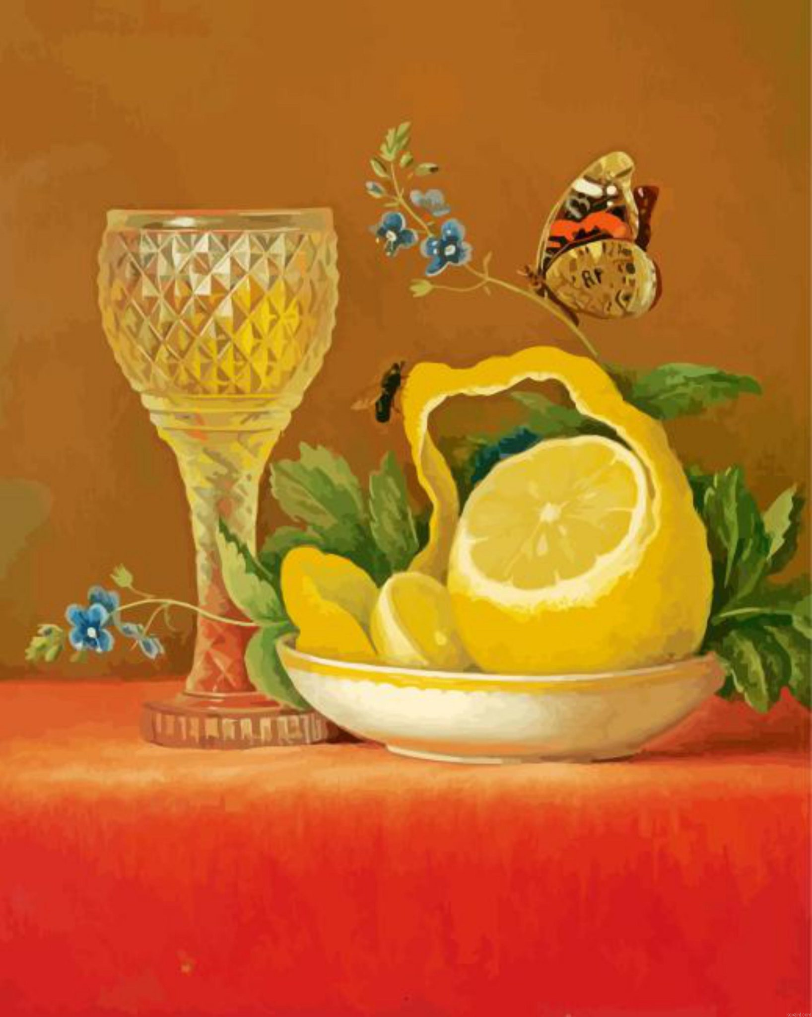Still Life With Lemon And Cut Glass Maria Margaretha Van Os Painting By Numberss.png