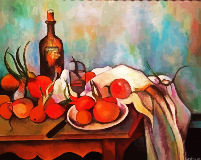 Still Life With Onions Cezanne Painting By Numberss.png