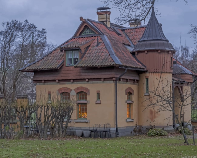 Stockholm Sweden House Painting By Numberss.png