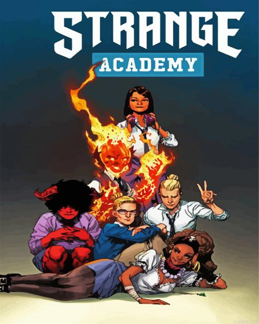 Strange Academy Illustration Painting By Numberss.png