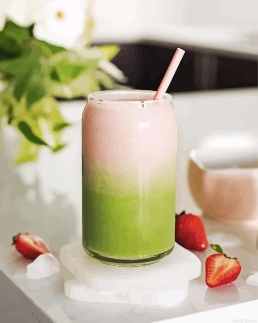 Strawberry Matcha Painting By Numberss.png