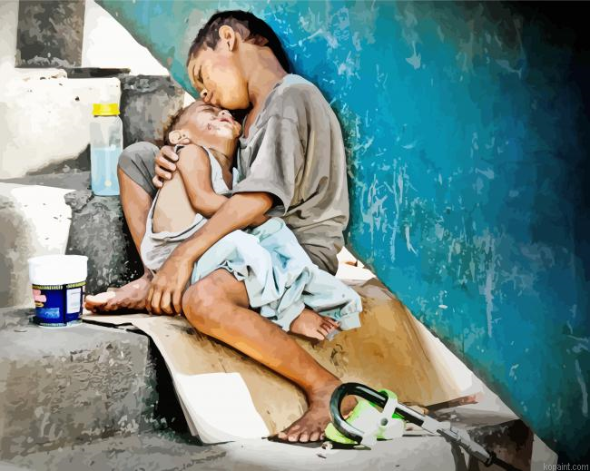 Street Children Philippines Painting By Numberss.png