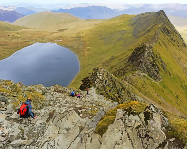 Striding Edge Mountains Painting By Numberss.png