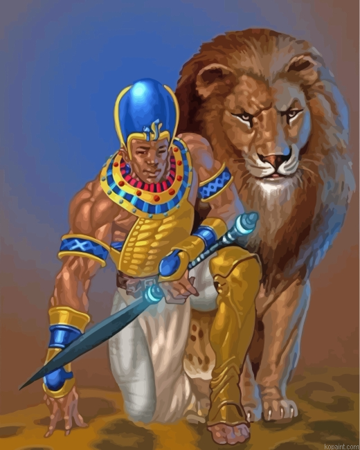 Strong Black King Painting By Numberss.png