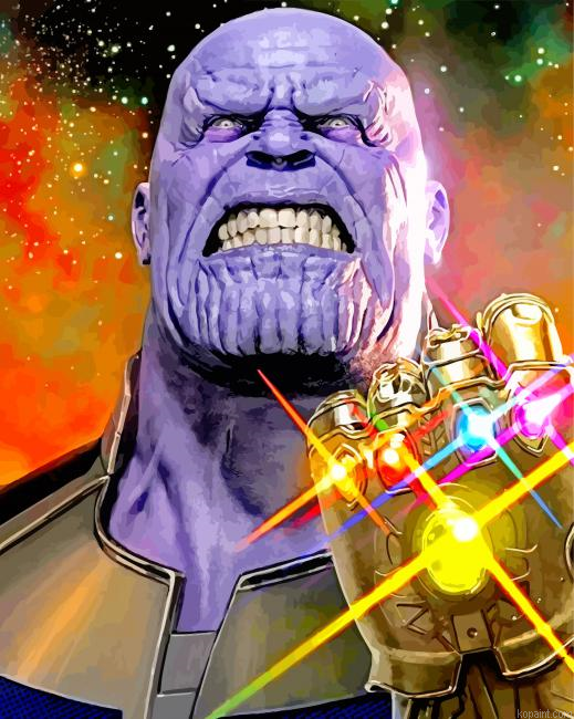 Strong Thanos Paint By Numbers