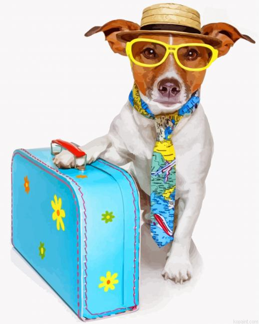Stylish Dog Painting By Numberss.png