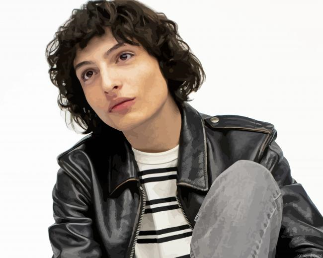 Stylish Finn Wolfhard Painting By Numberss.png