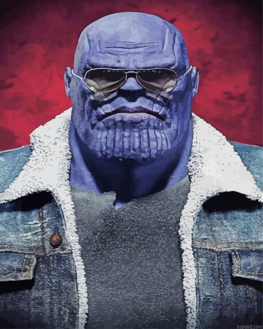 Stylish Thanos Painting By Numberss.png
