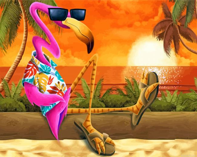 Stytlish Flamingo Painting By Numberss.png