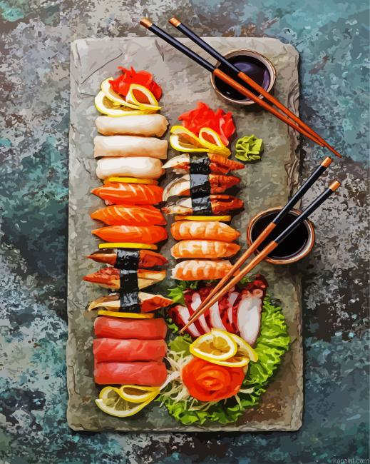 Suchi Food Painting By Numberss.png