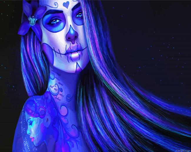 Sugar Skull Day Of The Dead Paint By Numbers