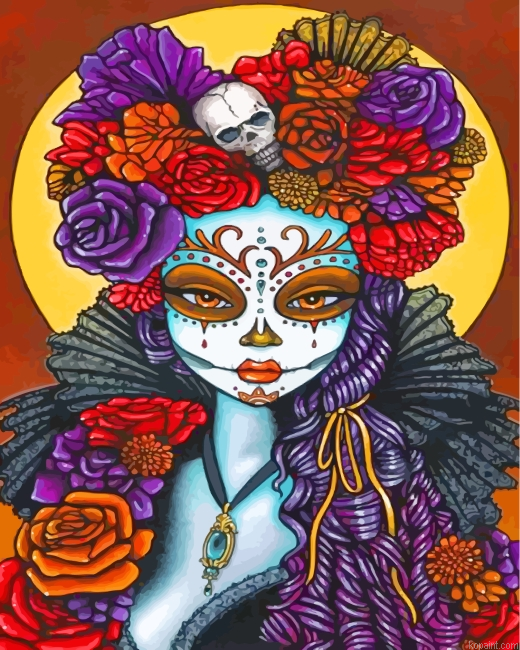 Sugar Skull Paint By Numbers