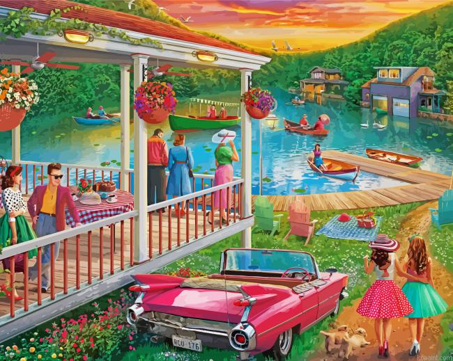 Summer At The Lake Painting By Numberss.png