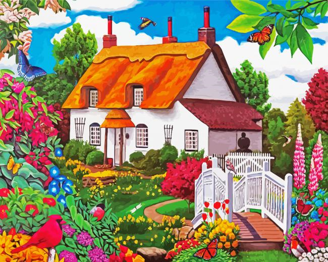 Summer Garden Cottage Paint By Numbers.png