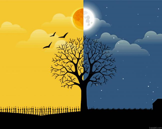 Sun Night Painting By Numberss.png