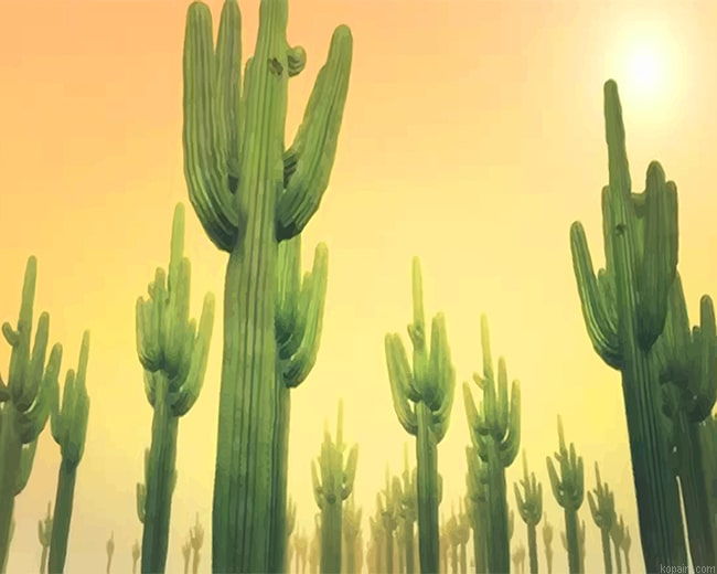 Sunny Day Cactus New Painting By Numberss.png