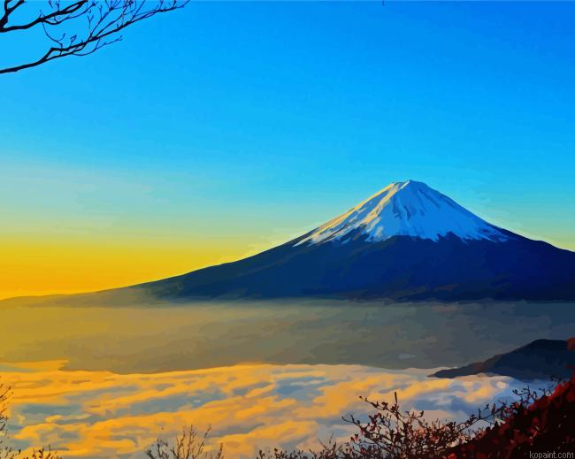 Sunrise At Mt Fuji Paint By Numbers.png
