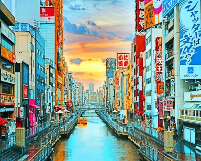 Sunrise In Osaka Painting By Numberss.png