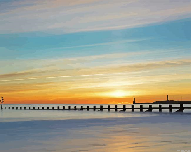 Sunset At Aberdeen Beach Painting By Numberss.png