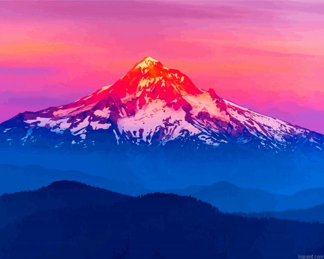 Sunset At Everest Mountain Paint By Numbers.png
