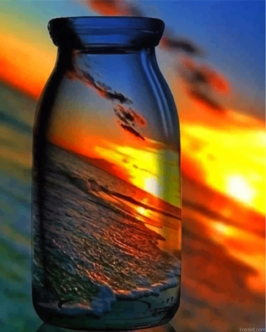 Sunset Bottle Painting By Numberss.png